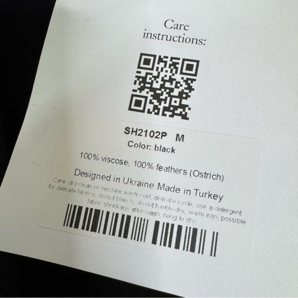 NWT Sleeper Party Pajama 2 pc. Set With Detachable Feathers Black Size M - Picture 12 of 16